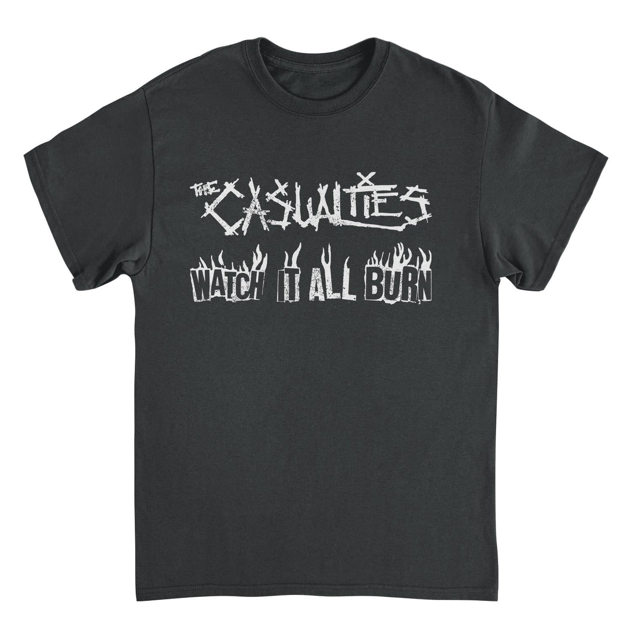 The Casualities All Out War Back Black T-Shirt
