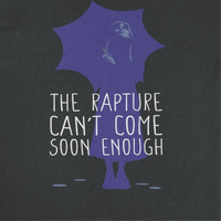Wednesday Rapture Umbrella Black T-Shirt