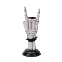 Rock on Skeleton Candleholder