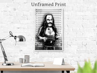 Lemmy Mugshot - Lemmy Kilmister Motorhead Art Print