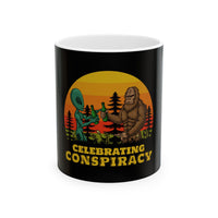 Funny Bigfoot Sasquatch Alien Conspiracy Ceramic Coffee Mug-0