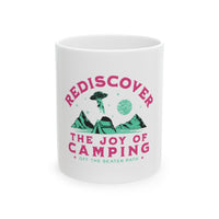 Funny UFO Camping Alien Humor Gift Graphic Novelty Ceramic Coffee Mug-0