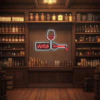 Wine Metal Neon Wall Art- LN0045