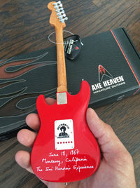 Officially Licensed Jimi Hendrix Mini Fender™ Strat™ Monterey Guitar Model