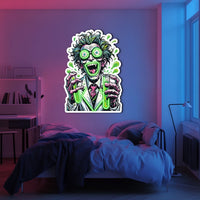 UV Printed Crazy Professor Neon Wall Art- LV0009