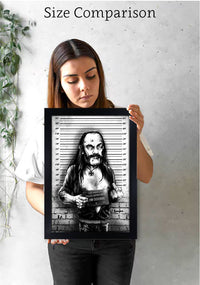 Lemmy Mugshot - Lemmy Kilmister Motorhead Art Print