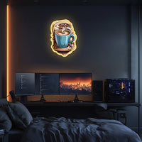 UV Printed Coffee  Neon Wall Art- LV0080