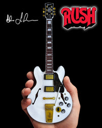 Alex Lifeson Signature ES-355 Gibson Alpine White Miniature Guitar Model