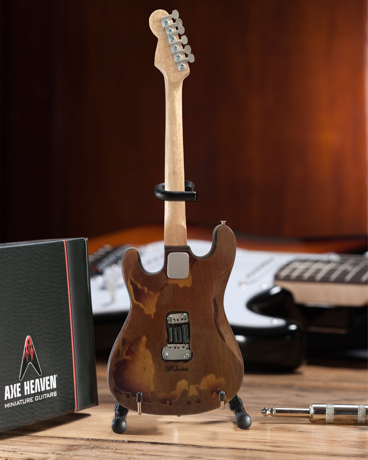 Official Stevie Ray Vaughan Distressed SRV Custom Mini Fender™ Strat™ Guitar Replica