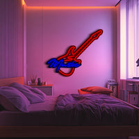 Guitar Music Metal Neon Wall Art- LN0090