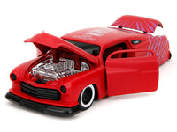 1951 Mercury Matt Red with Purple Stripes and Creep Diecast Figure 