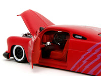 1951 Mercury Matt Red with Purple Stripes and Creep Diecast Figure 