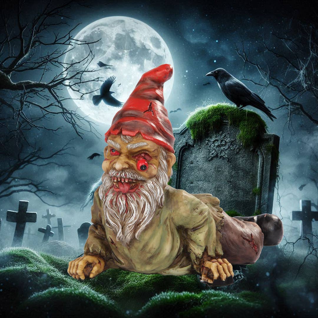 Halloween Zombie Garden Gnome