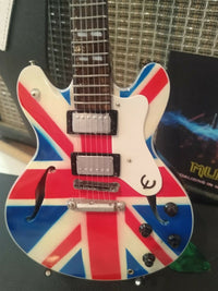 NOEL GALLAGHER (OASIS)-Union Jack Supernova 1:4 Scale Replica Guitar~New in Box~