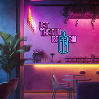 GIN Metal Neon Wall Art- LN0036