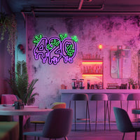 Weed Metal Neon Wall Art- LN0088