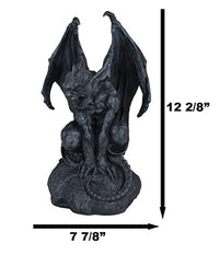 Ebros Gift Large Cathedral Guardian Crouching Winged Gargoyle Statue 12.5