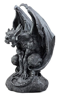 Ebros Gift Large Cathedral Guardian Crouching Winged Gargoyle Statue 12.5