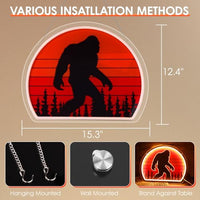 Bigfoot Neon Sign, Bright Dimmable USB Powered