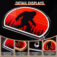 Bigfoot Neon Sign, Bright Dimmable USB Powered