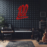 Emoji 100 Metal Neon Wall Art- LN0055