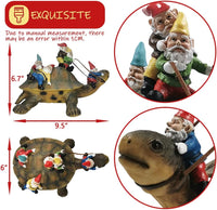 Garden Gnome Turtle Statue
