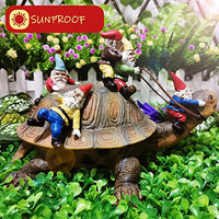 Garden Gnome Turtle Statue