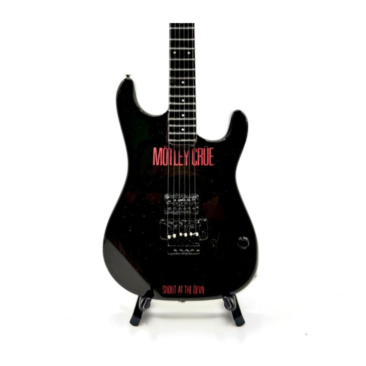 The Complete Mötley Crüe Album Cover Mini Axe Set – All 4 Official Mini Guitar Designs