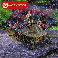 Garden Gnome Turtle Statue