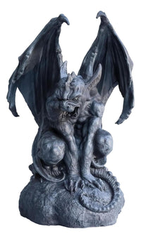 Ebros Gift Large Cathedral Guardian Crouching Winged Gargoyle Statue 12.5