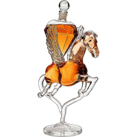 Pegasus Diamond Crystal Decanter, For Wine & Whiskey - The Wine Savant - 12