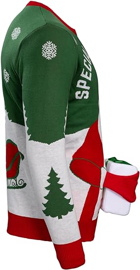 Special Delivery 3D Interactive Santa Claus Gift Christmas Sweater