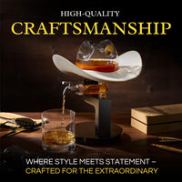 The Wine Savant Cowboy Hat Decanter, Western Style Rustic Design Glass Liquor Container Barware Display - 800ml Clear-4