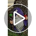 Resin Gnome Statue Outdoor Decor Waterproof Firework Solar LED Lights Gnomes Garden Sculpture Decorations for Outside Lawn Patio Yard Ornament Gifts (Gnome)