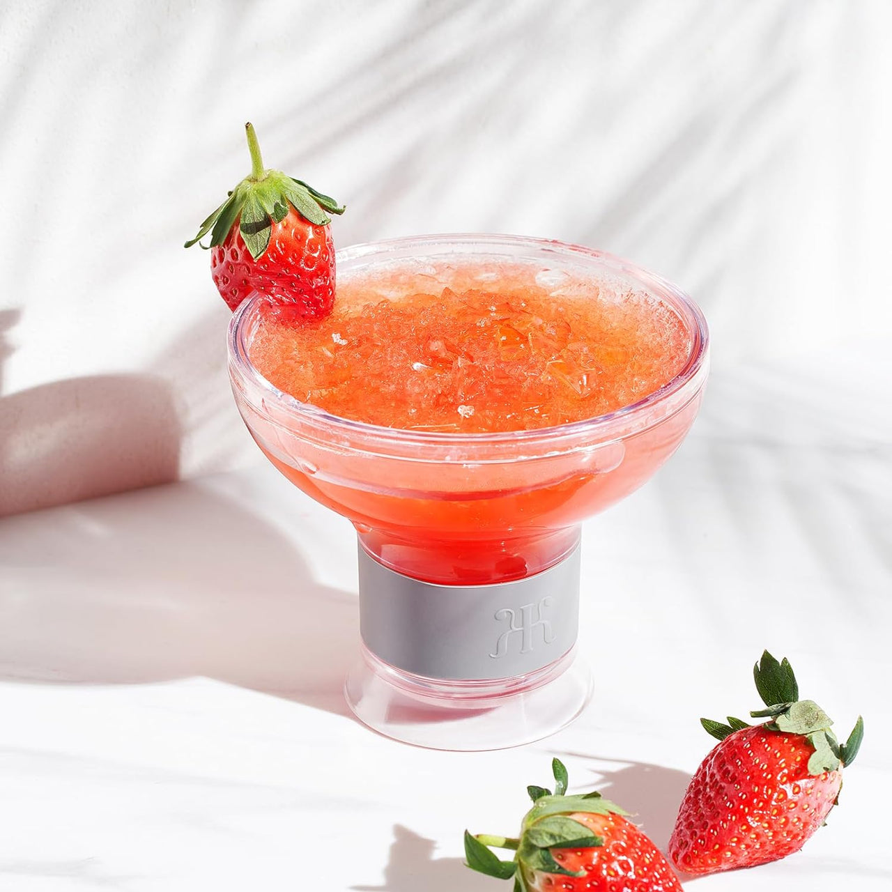 Frozen Margarita & Cocktail Chiller Glasses | Set of 4 | 12 OZ Unbreakable Tritan Acrylic-3