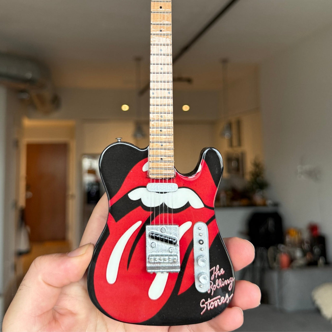 The Rolling Stones "Tongue and Lips" Mini Axe