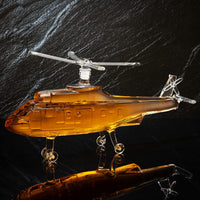 Helicopter Wine & Whiskey Decanter Black Hawk Chopper 8