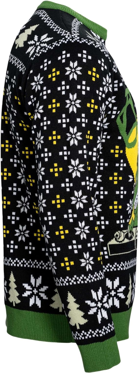 T-Rex DJ Holiday Dinosaur Sweater