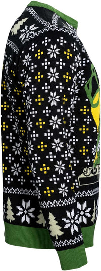 T-Rex DJ Holiday Dinosaur Sweater