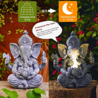 Solar Gothic Gargoyle Garden Statues: Outdoor Sculptures with Succulent Lights Decor for Patio Lawn Yard Art - Gifts for Mom Grandma