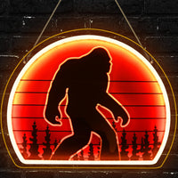 Bigfoot Neon Sign, Bright Dimmable USB Powered