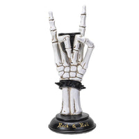 Rock on Skeleton Candleholder