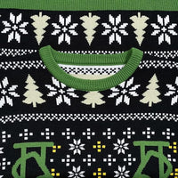 T-Rex DJ Holiday Dinosaur Sweater
