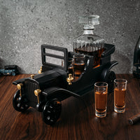 Old Fashioned Car Whiskey Decanter Set, Model T, Very Large 15