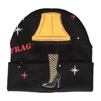 A Christmas Story Fragile Leg Lamp with Lights & Tassels Beanie