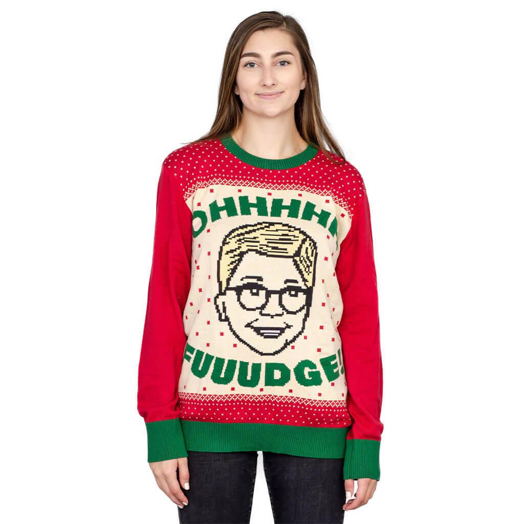 A Christmas Story Ohhhh Fuuudge! Ralphie Ugly Christmas Sweater