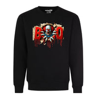 Halloween Horror Booo Angry Pennywise Distressed Graphic Tee Shirt