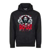 Halloween Horror Booo Ghostface 1 Distressed Graphic Tee Shirt