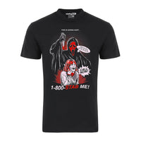Scream Ghostface 1-800 Stab Me Horror Halloween Graphic Tee Shirt