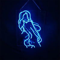 Blue Sexy Girl Live Nudes Neon_Signs Light